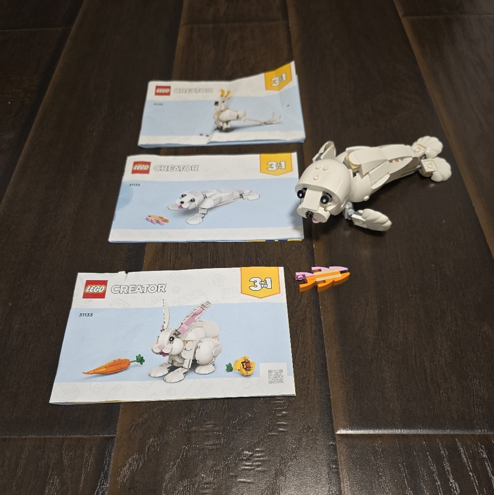 LEGO Creator White Rabbit #31133 playset building set seal cockatoo parrot bunny